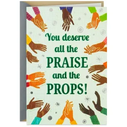 You Deserve All the Praise Congratulations Card