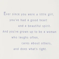 You Deserve Every Beautiful Thing Birthday Card for Daughter