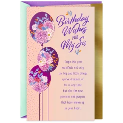 You Deserve Everything You Wish For Birthday Card for Sister