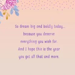 You Deserve Everything You Wish For Birthday Card for Sister
