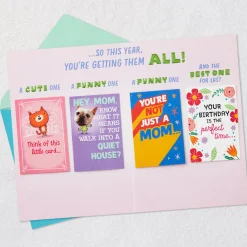 You Deserve More Than Just One Card Funny Birthday Card for Mom