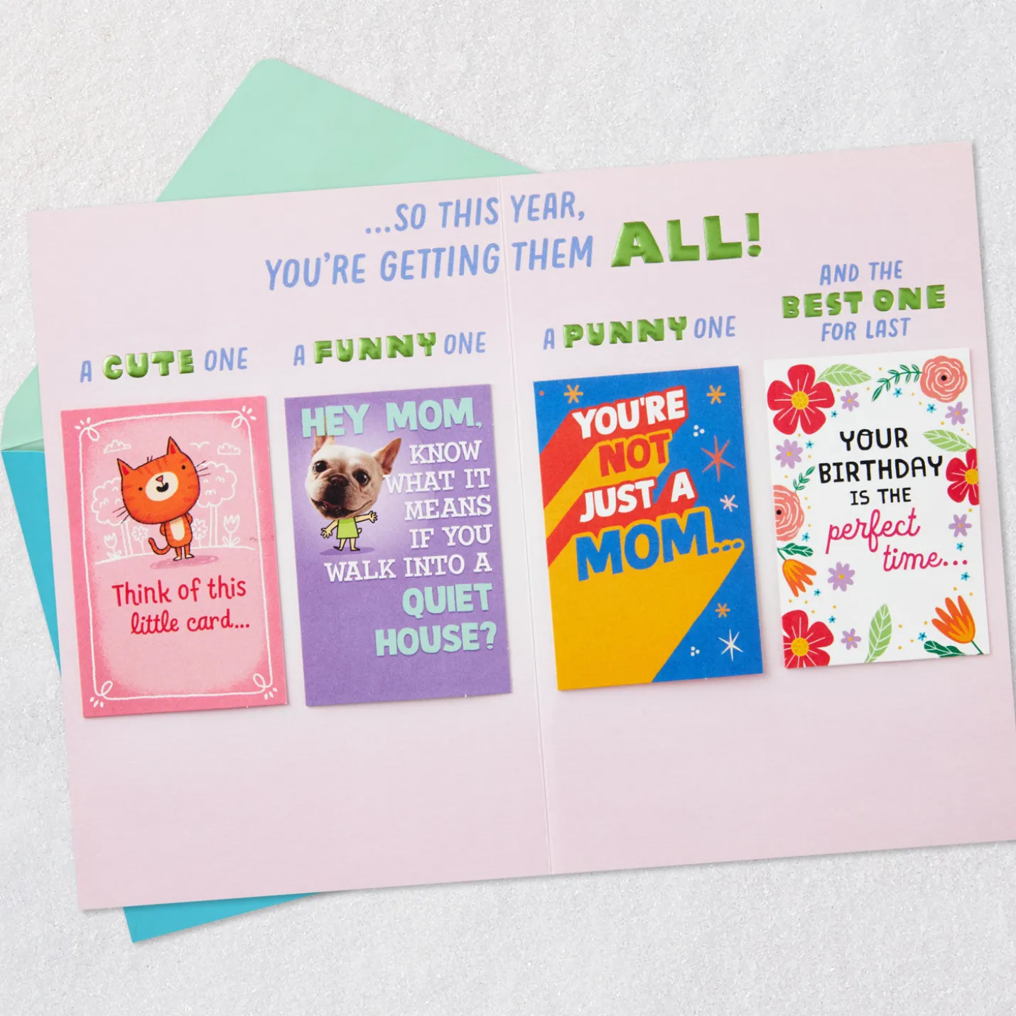 You Deserve More Than Just One Card Funny Birthday Card for Mom