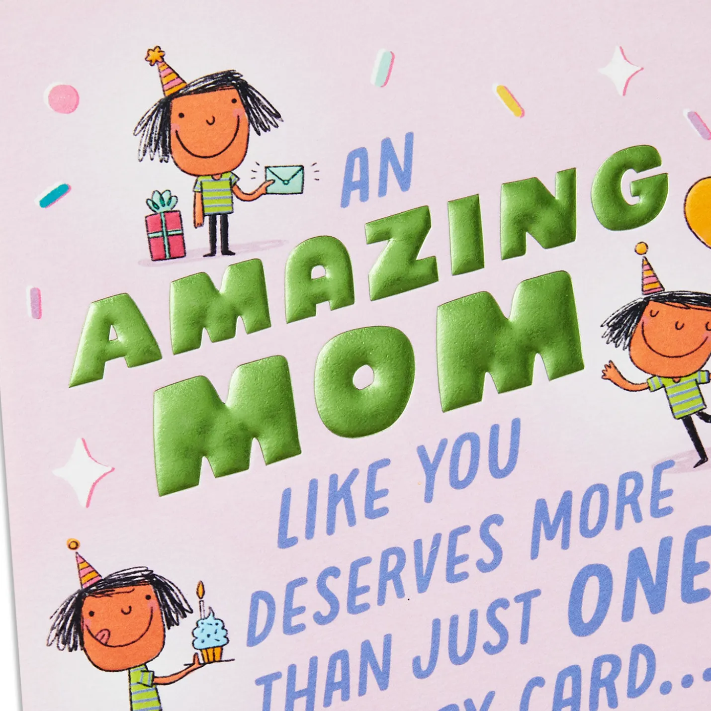 You Deserve More Than Just One Card Funny Birthday Card for Mom