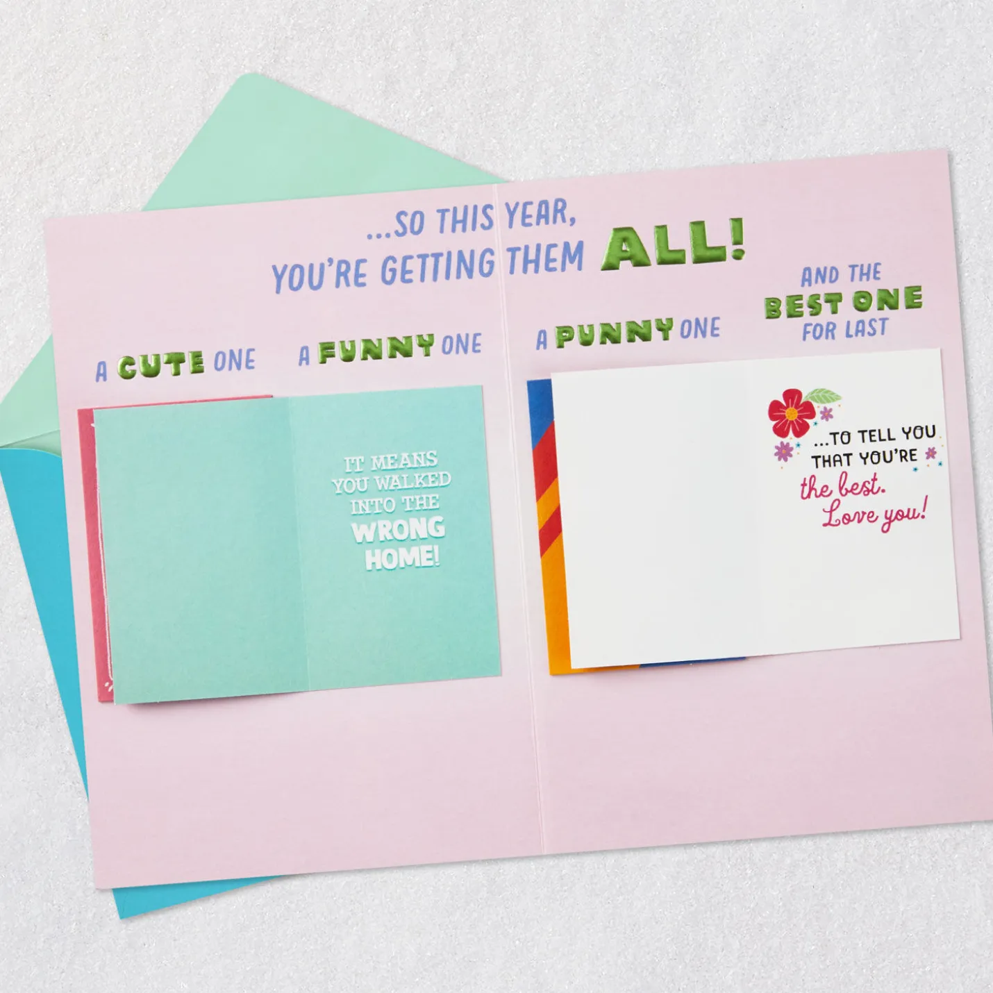 You Deserve More Than Just One Card Funny Birthday Card for Mom
