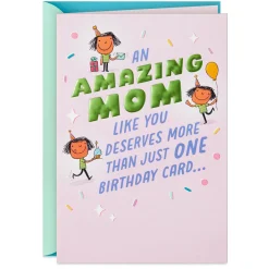 You Deserve More Than Just One Card Funny Birthday Card for Mom