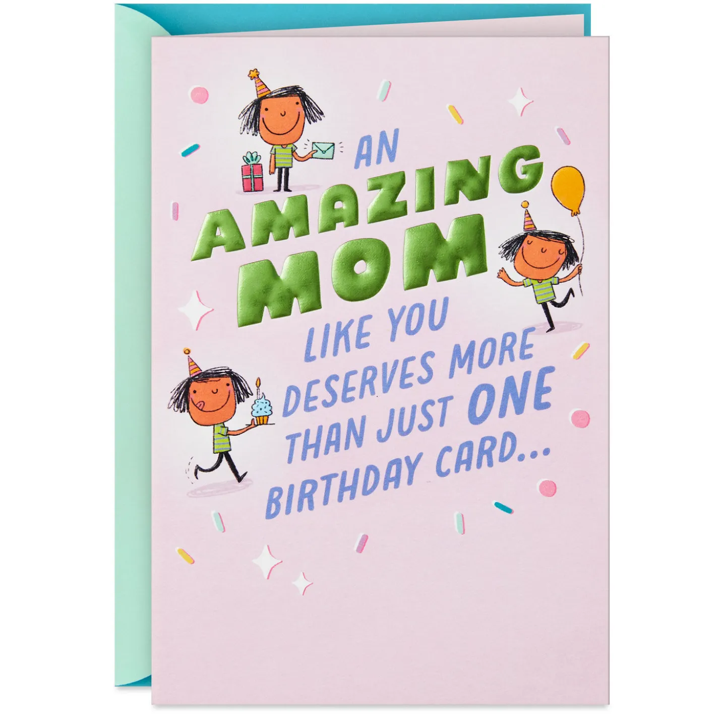 You Deserve More Than Just One Card Funny Birthday Card for Mom