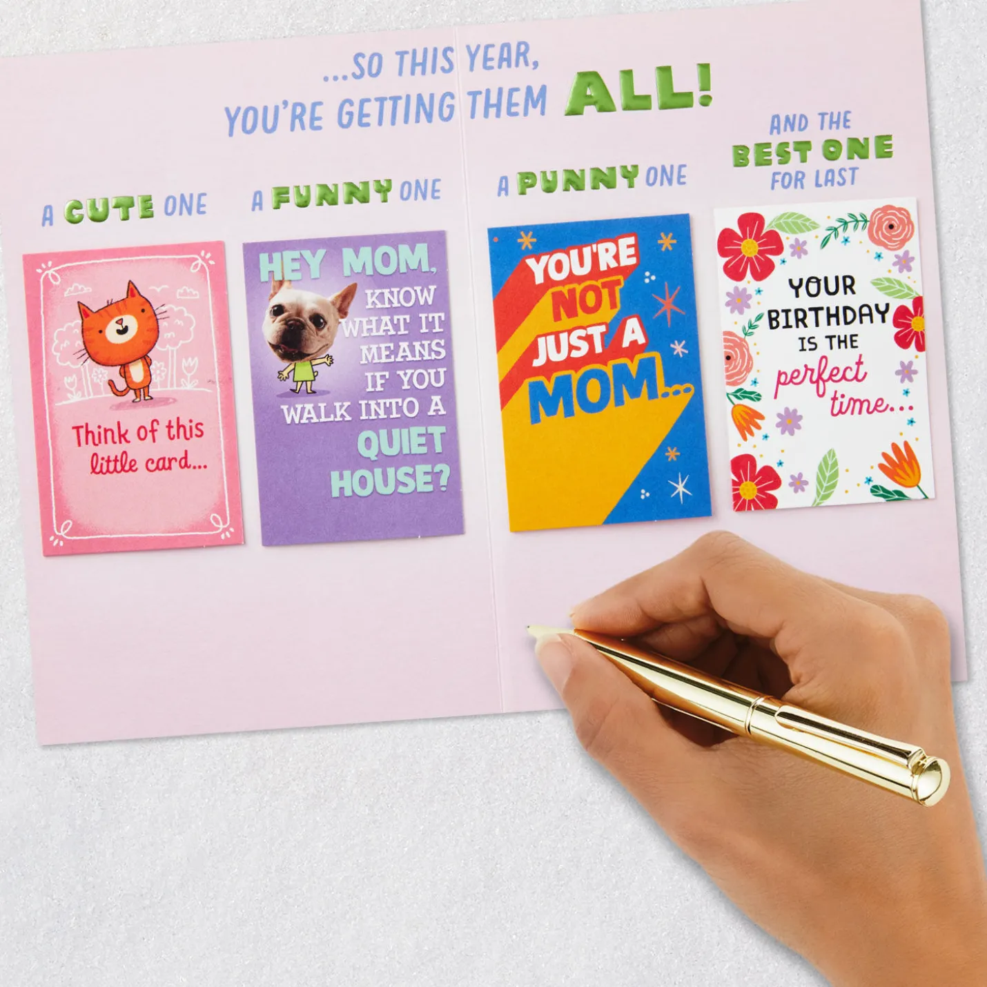 You Deserve More Than Just One Card Funny Birthday Card for Mom