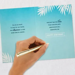 You Deserve Some Time to Unwind Birthday Card for Husband
