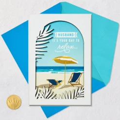 You Deserve Some Time to Unwind Birthday Card for Husband