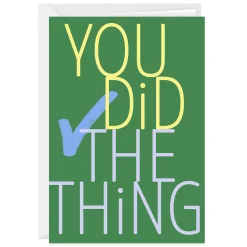 You Did the Thing Custom Congratulations Card