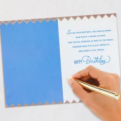 You Fit in Perfectly Birthday Card for Son-in-Law