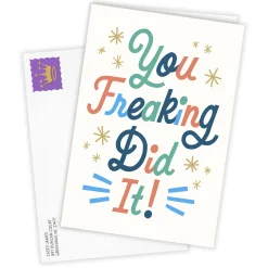 You Freaking Did It Congratulations Photo Card