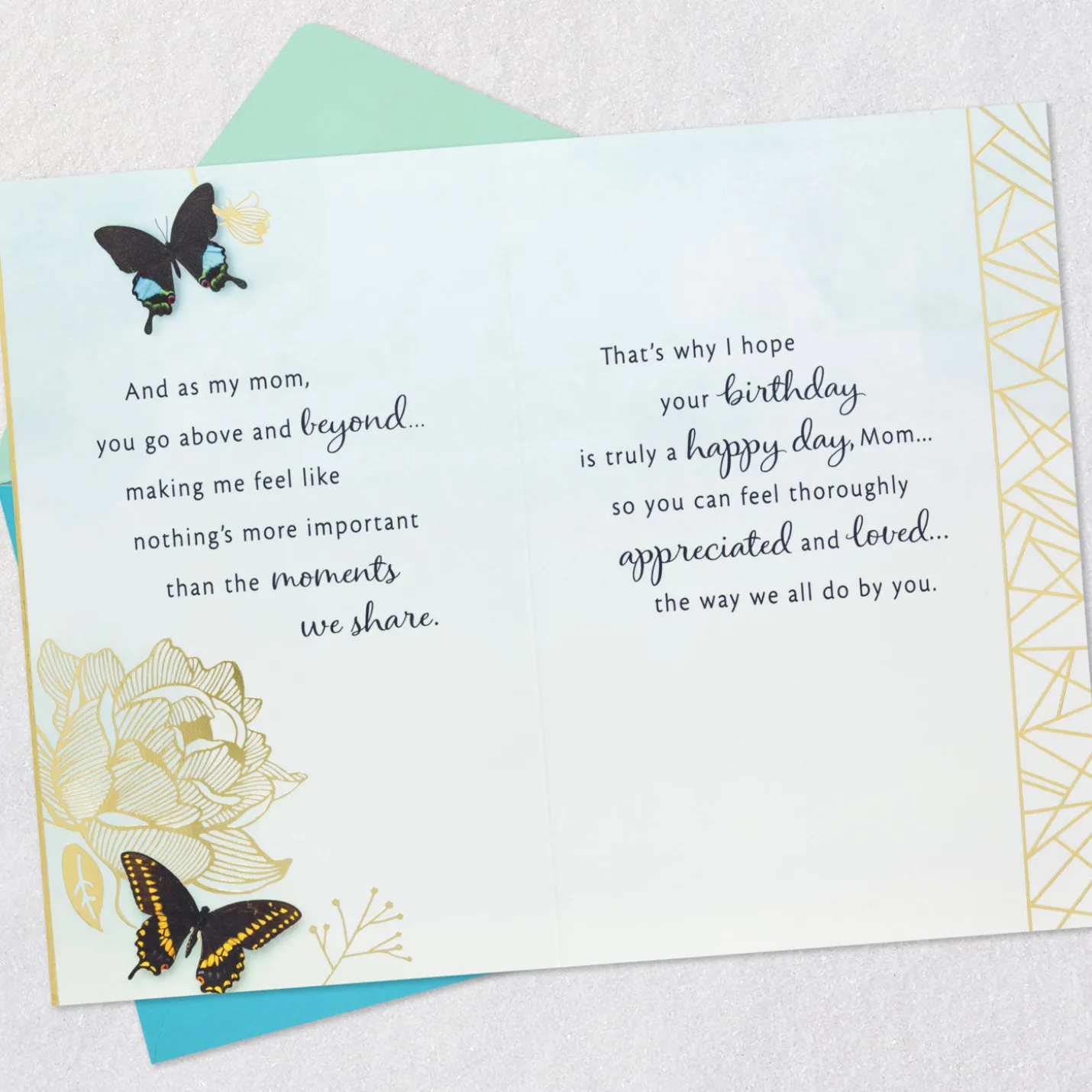 You Go Above and Beyond Birthday Card for Mom