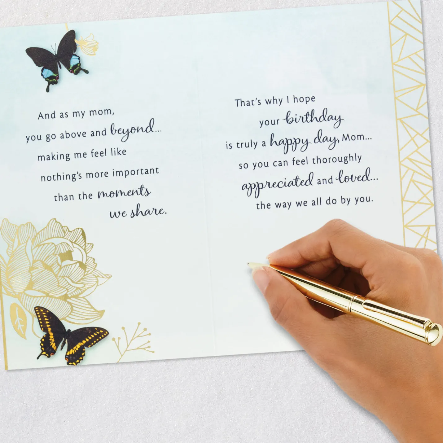 You Go Above and Beyond Birthday Card for Mom