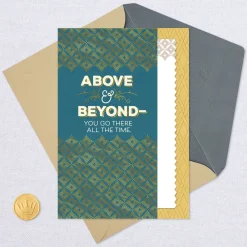 You Go Above and Beyond Thank-You Card