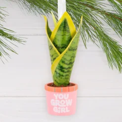 You Grow Girl Houseplant Hallmark Ornament