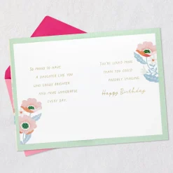 You Grow More Wonderful Every Day Birthday Card for Daughter