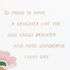 You Grow More Wonderful Every Day Birthday Card for Daughter