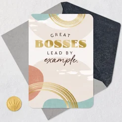 You Lead By Example Boss's Day Card