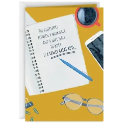 You Make a Difference Boss's Day Card