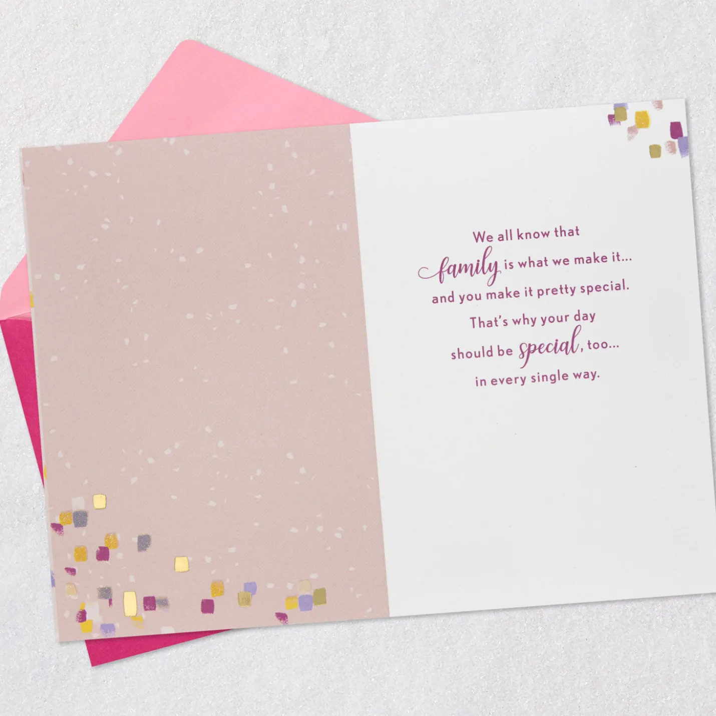 You Make Our Family Special Birthday Card for Her
