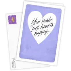 You Make Pet Hearts Happy Custom Thank You Card