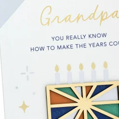 You Make the Years Count Birthday Card for Grandpa