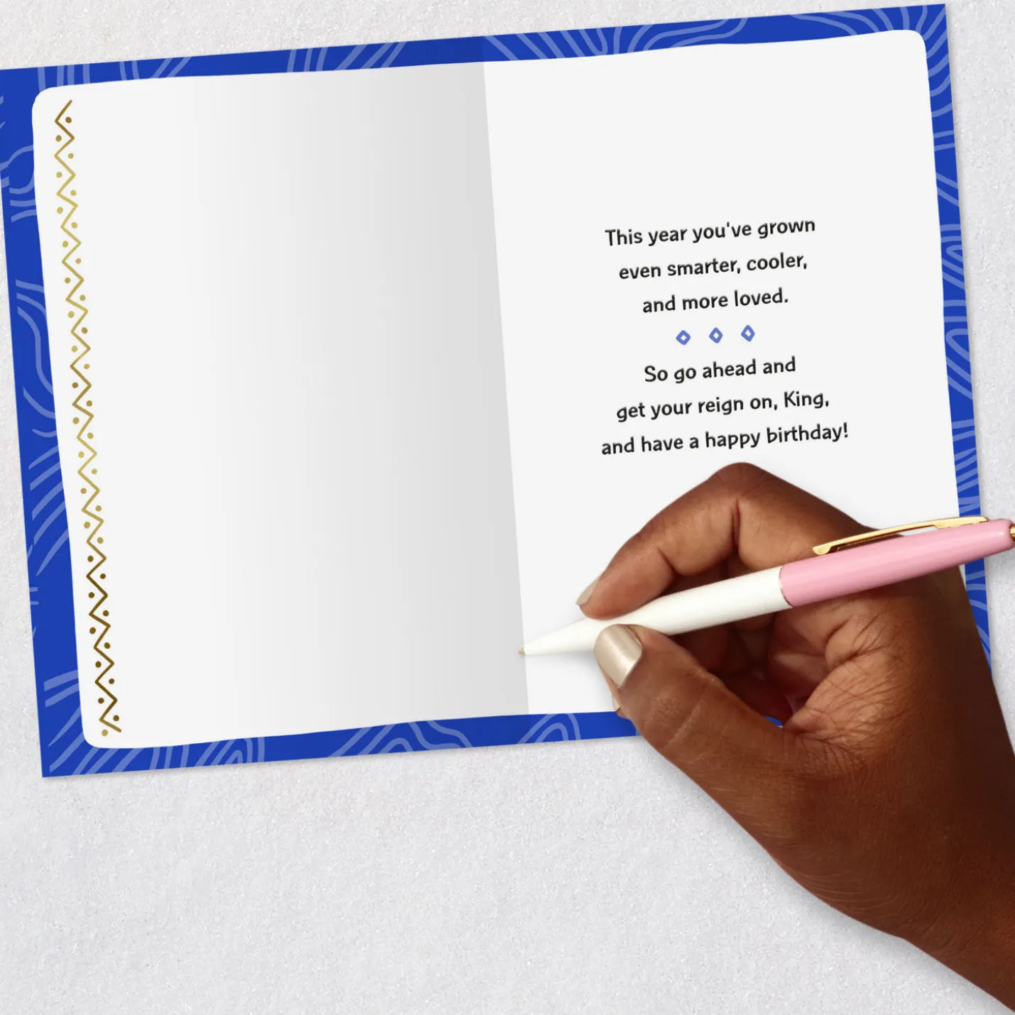 Young King Birthday Card for Him