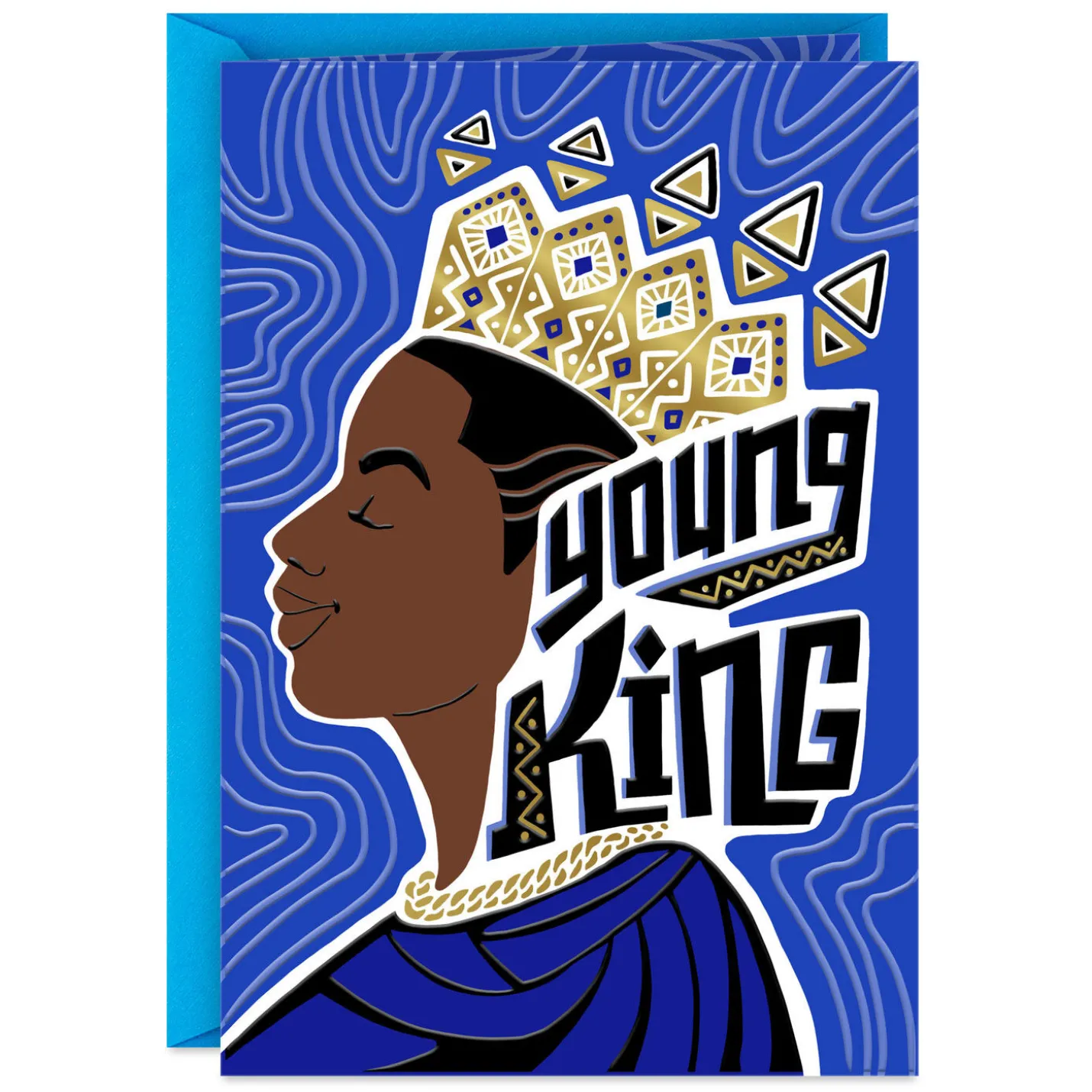 Young King Birthday Card for Him