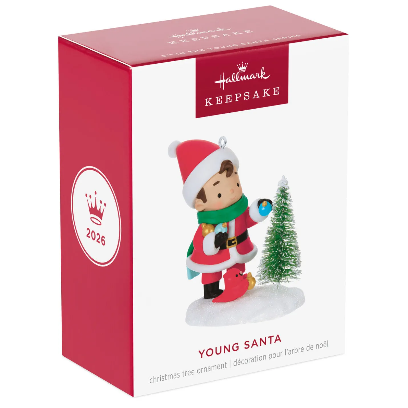 Young Santa Ornament