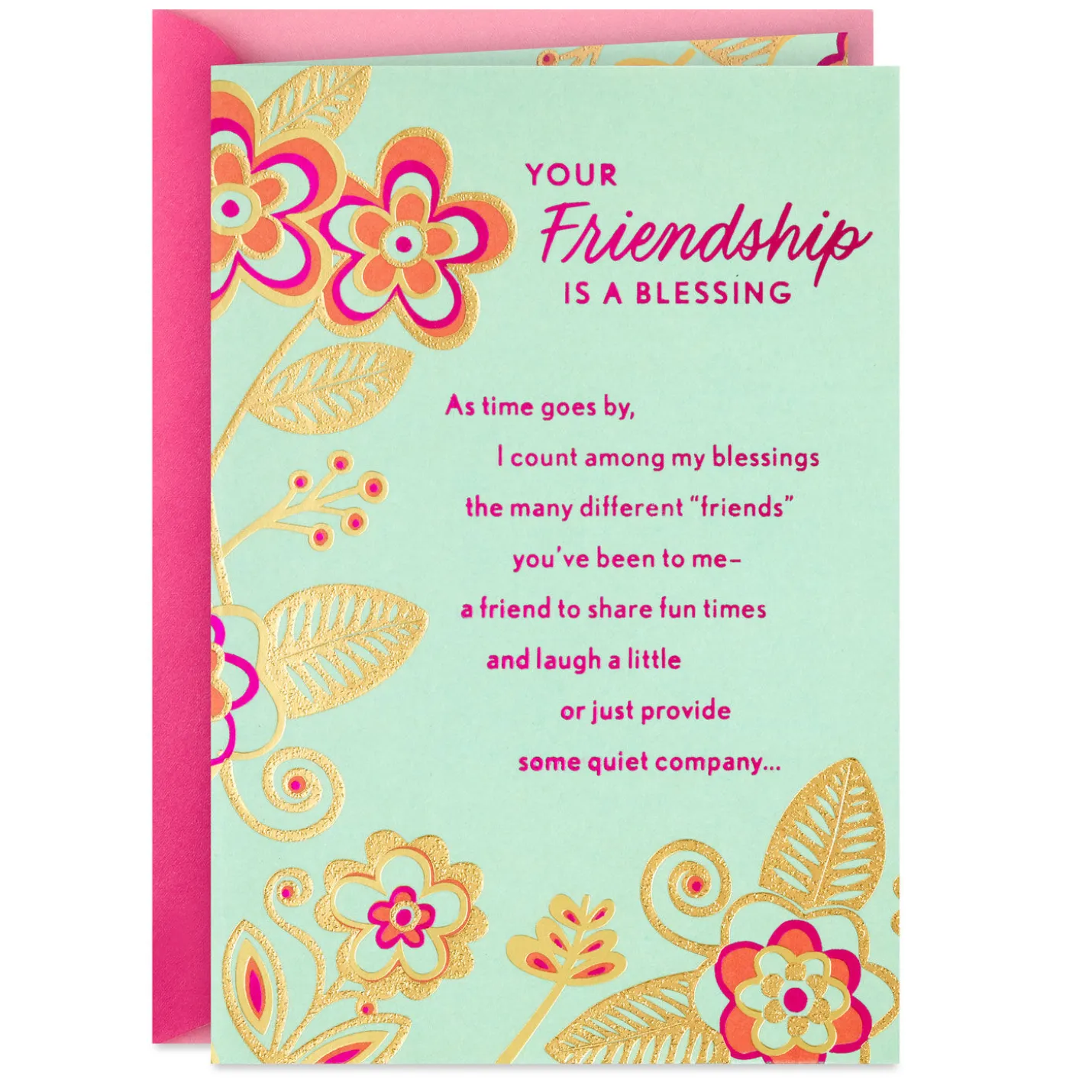 Your Friendship Is a Blessing Birthday Card for Friend