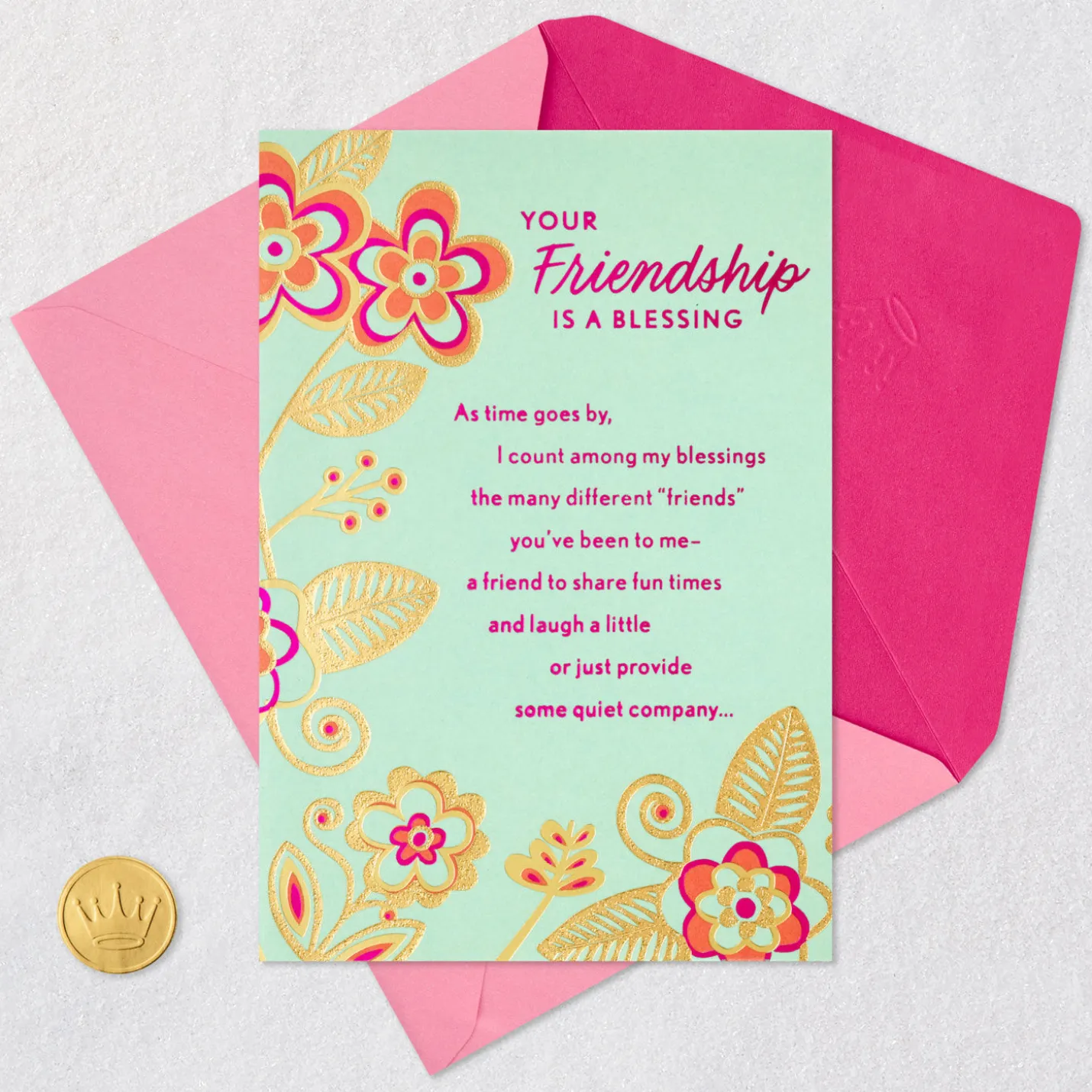 Your Friendship Is a Blessing Birthday Card for Friend