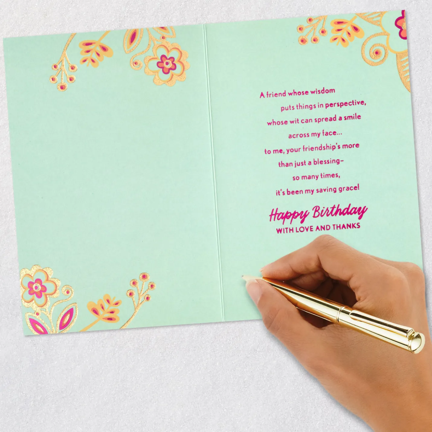 Your Friendship Is a Blessing Birthday Card for Friend