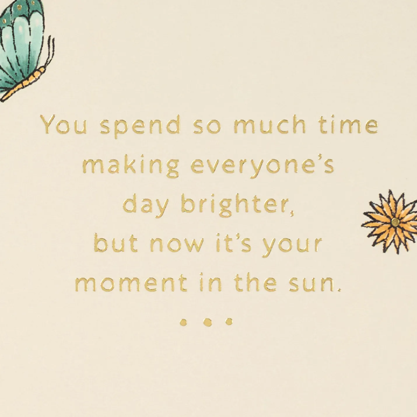 Your Moment in the Sun Birthday Card