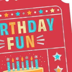 Your Ticket to Party Time Birthday Card for Kids