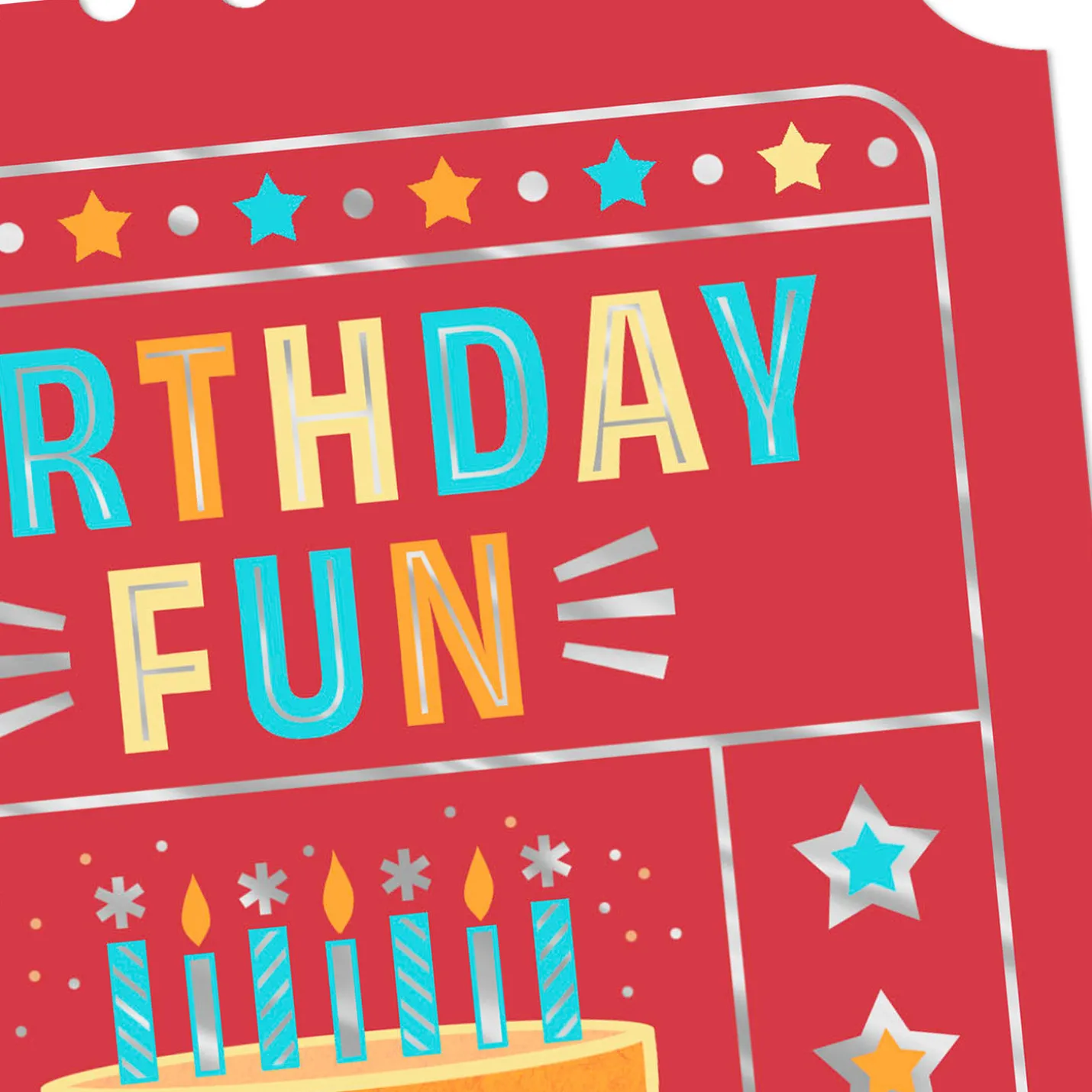 Your Ticket to Party Time Birthday Card for Kids