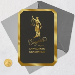 Your Actions Make a Difference Law School Graduation Card