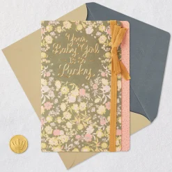 Your Baby Girl Is So Lucky New Baby Card