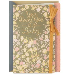 Your Baby Girl Is So Lucky New Baby Card