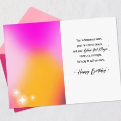 Your Black Girl Magic Shines So Bright Birthday Card for Daughter