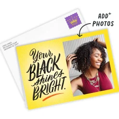 Your Black Shines Bright Custom Card