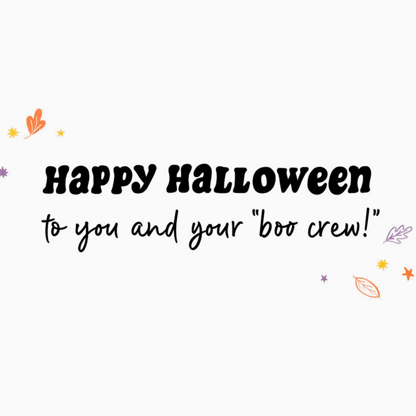 Your Boo Crew Halloween Card for Family