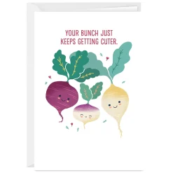 Your Bunch Gets Cuter Custom New Baby Card