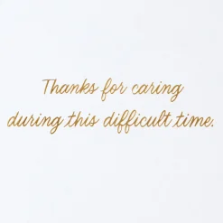 Your Caring Means a Lot Sympathy Thank-You Card