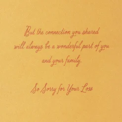 Your Connection Is for Always Sympathy Card for Loss of Family Member