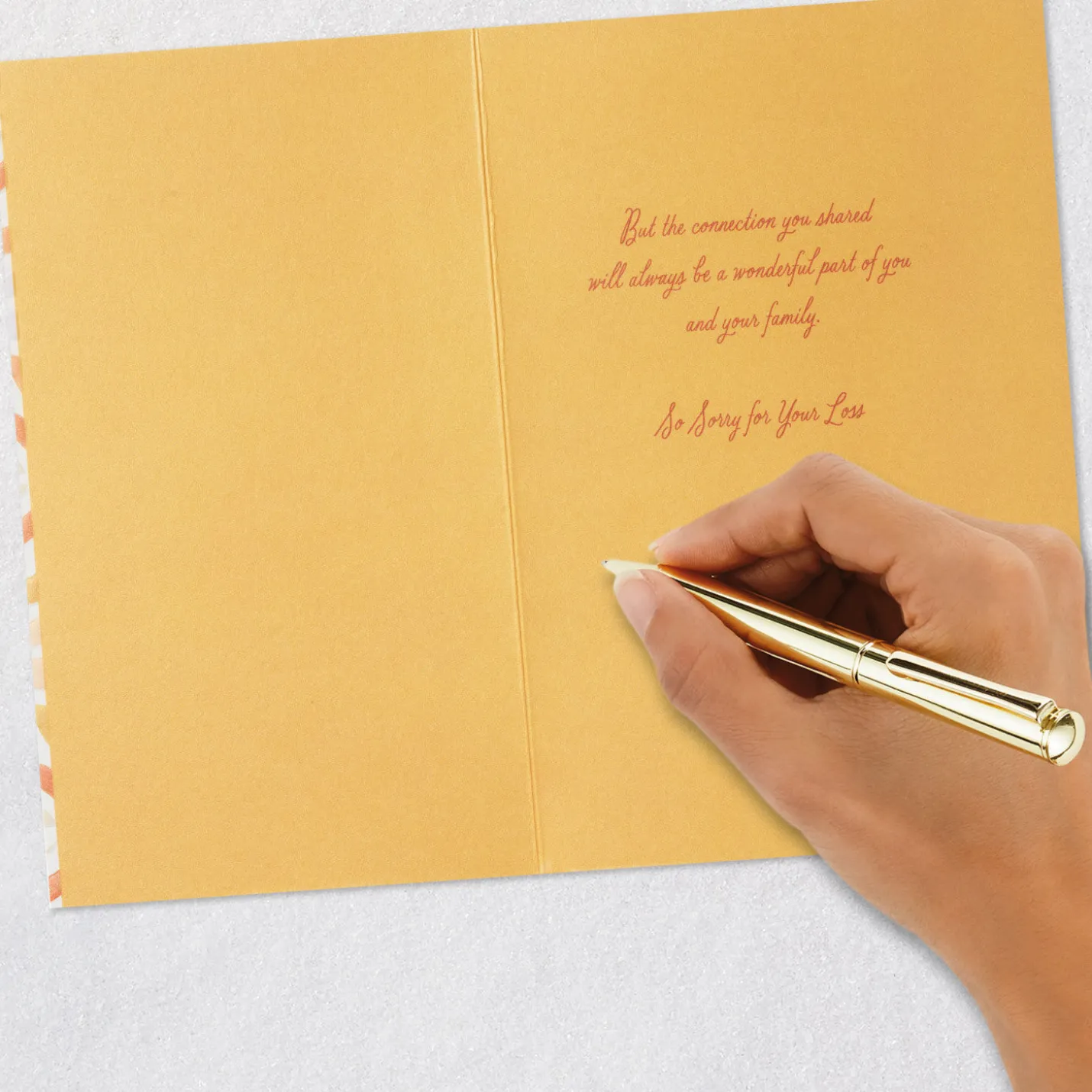 Your Connection Is for Always Sympathy Card for Loss of Family Member