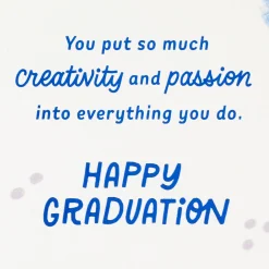 Your Creativity and Passion Graduation Card for Niece