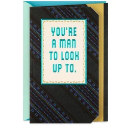 You're a Man To Look Up To Birthday Card for Him