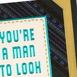 You're a Man To Look Up To Birthday Card for Him