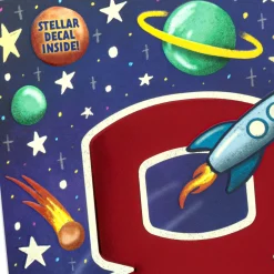 You're a Stellar Kid 8th Birthday Card With Alien Decal